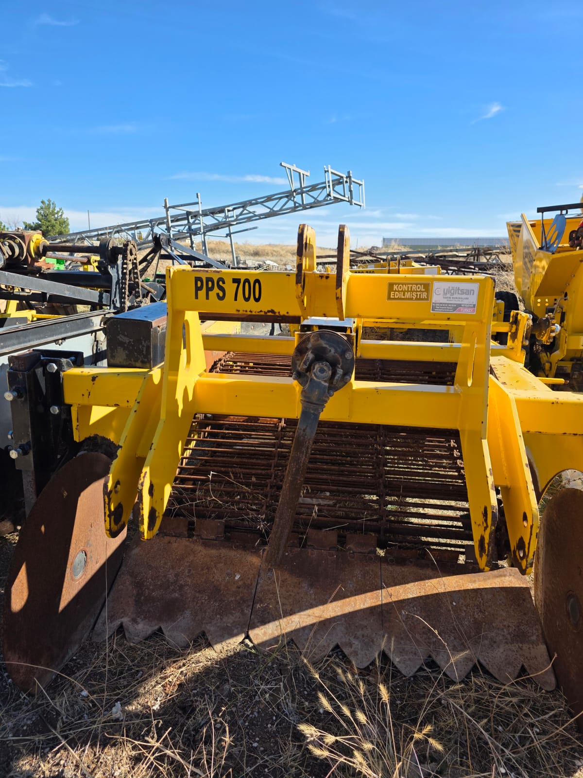 2 SIRALI SÖKÜM MAKİNASI DEMİR PALET